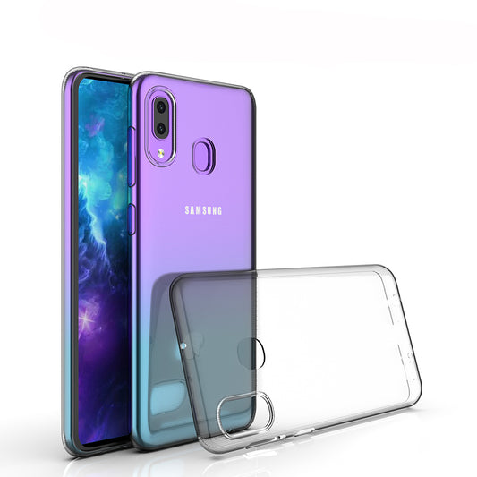 [2 Pack] Dot Clear Rubber Soft TPU Samsung Galaxy A30 Case Back Gel