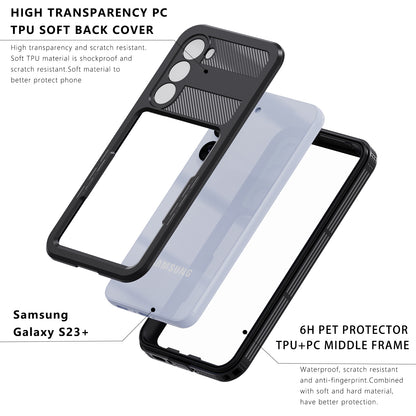 Mars IP68 Waterproof Samsung Galaxy S23+ Case Coverage Protection