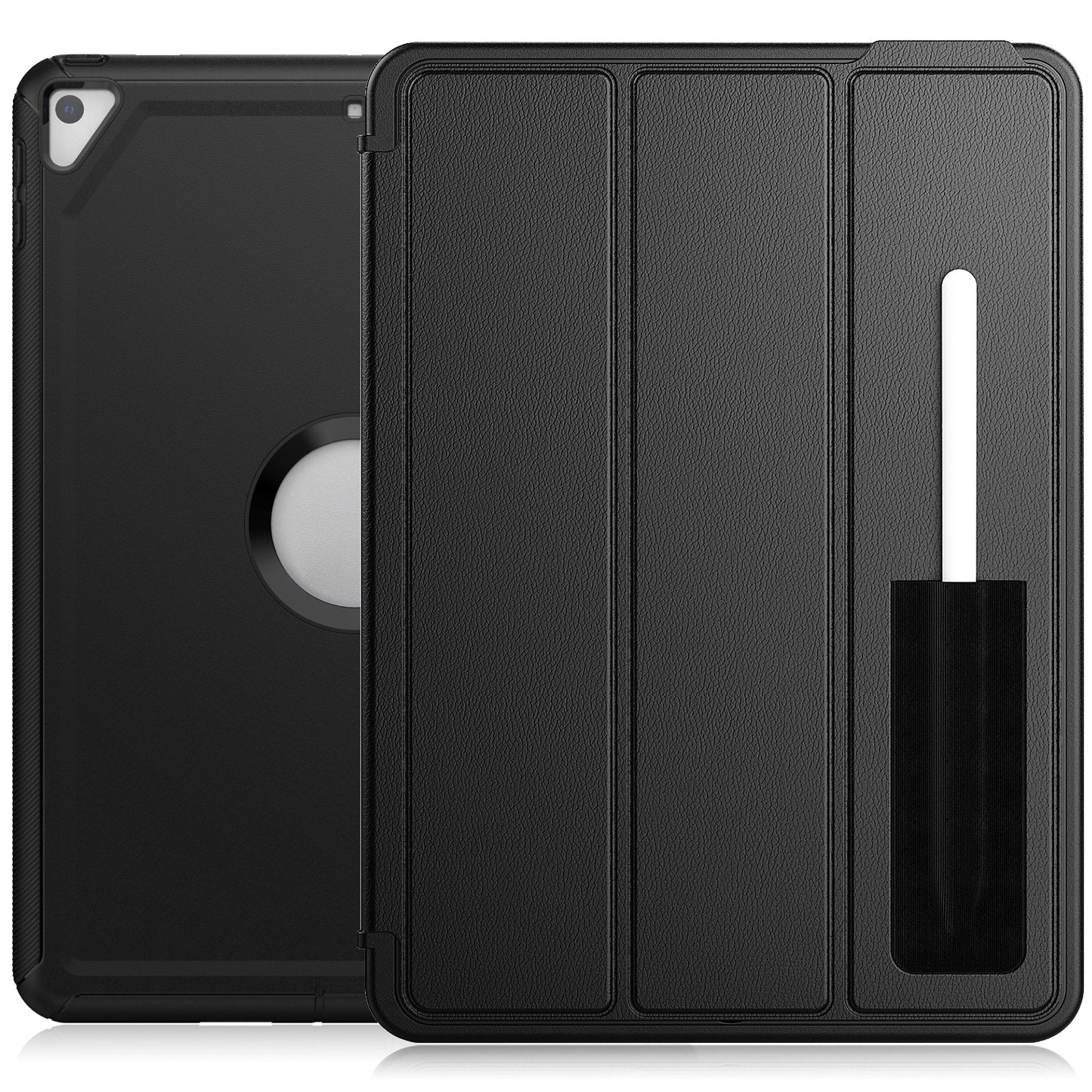 Auto Wake / Sleep Leather Apple iPad 9 Case Tri-fold Stand