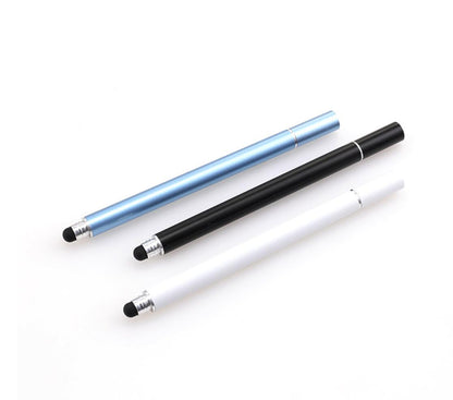 Universal Aluminum Touch Pen Rubber Tip Dual Disc Drawing Stylus