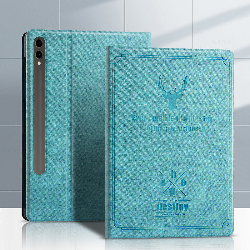 Destiny Imitation Deer Leather Samsung Galaxy Tab S9 FE+ Case Folio