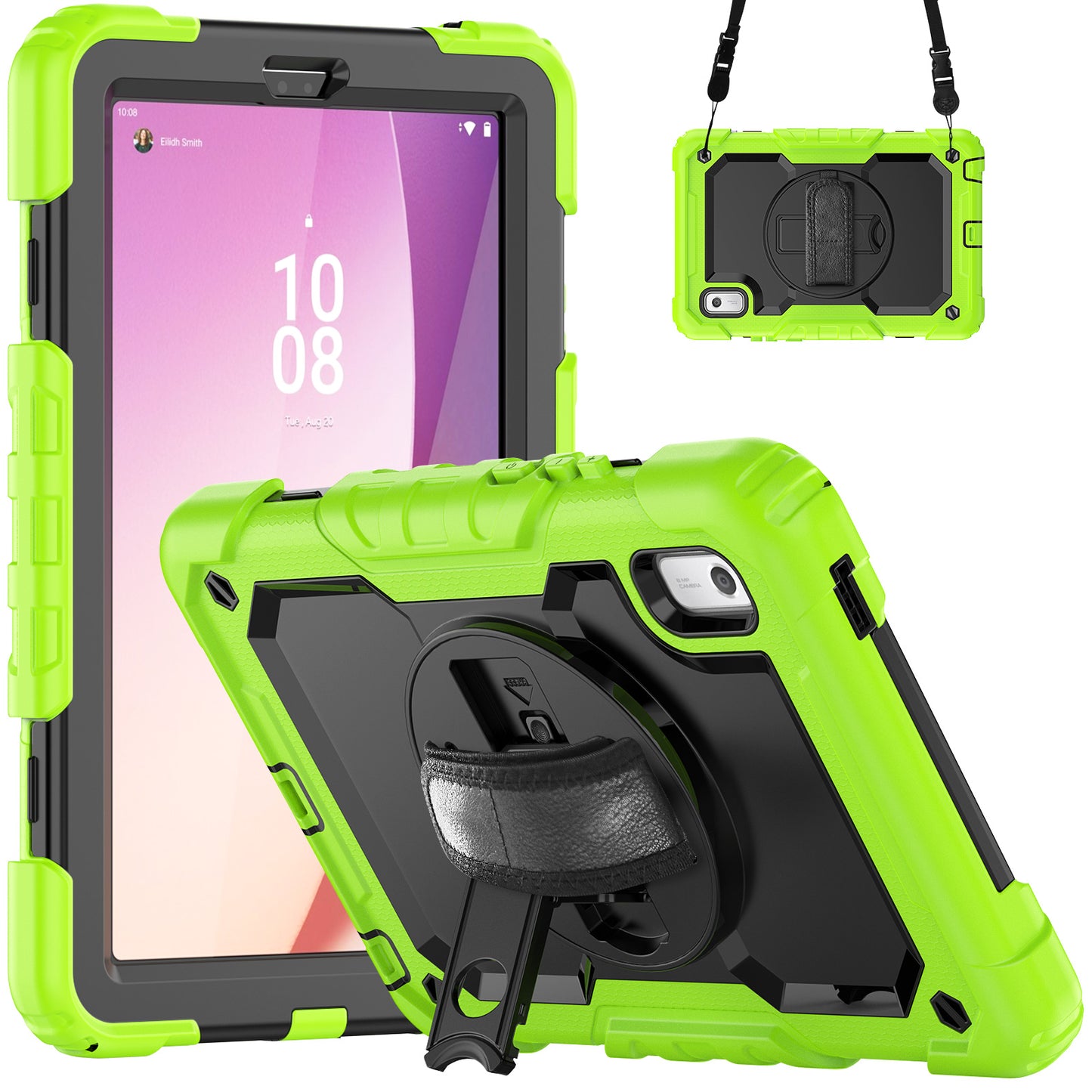 Tough Strap Built-in Screen Protector Lenovo Tab M9 (2023) Case Multi-functional