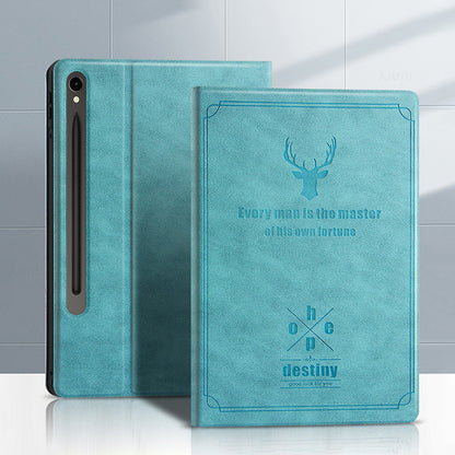 Destiny Imitation Deer Leather Samsung Galaxy Tab S9 FE Case Folio