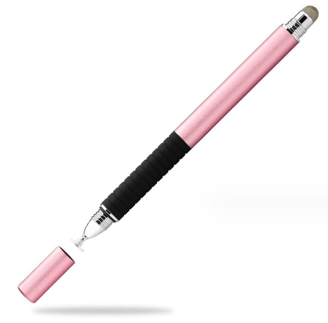 Stylus Cloth Tip Dual Suction Dics 2-in-1 Multi-functional Handwriting Touch Pen