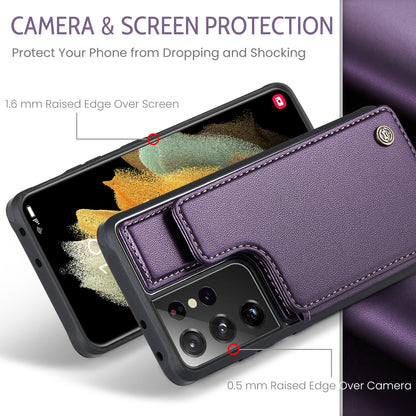 Sturdy Kickstand Samsung Galaxy S21 Ultra Case Multiple Card Slot