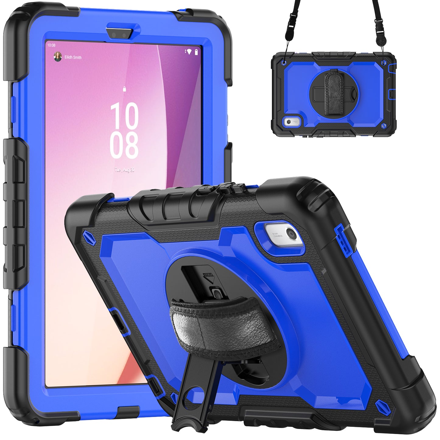 Tough Strap Built-in Screen Protector Lenovo Tab M9 (2023) Case Multi-functional