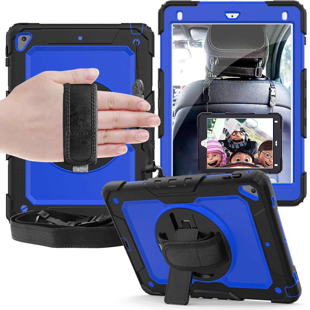 Tough Strap Built-in Screen Protector iPad Pro 9.7 Case Multi-functional