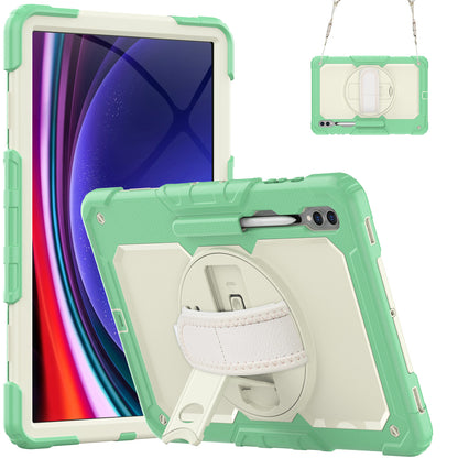 Tough Strap Built-in Screen Protector Galaxy Tab S8 Ultra Case Multi-functional