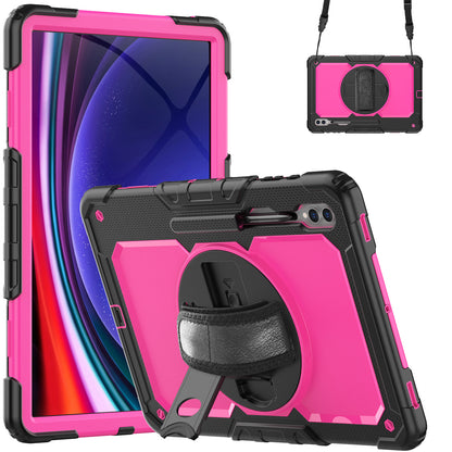 Tough Strap Built-in Screen Protector Galaxy Tab S9 Ultra Case Multi-functional