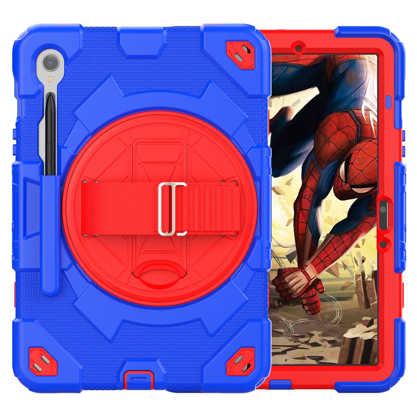 Spider-man Hand Holder Strap Galaxy Tab S9 Case 360 Rotatable