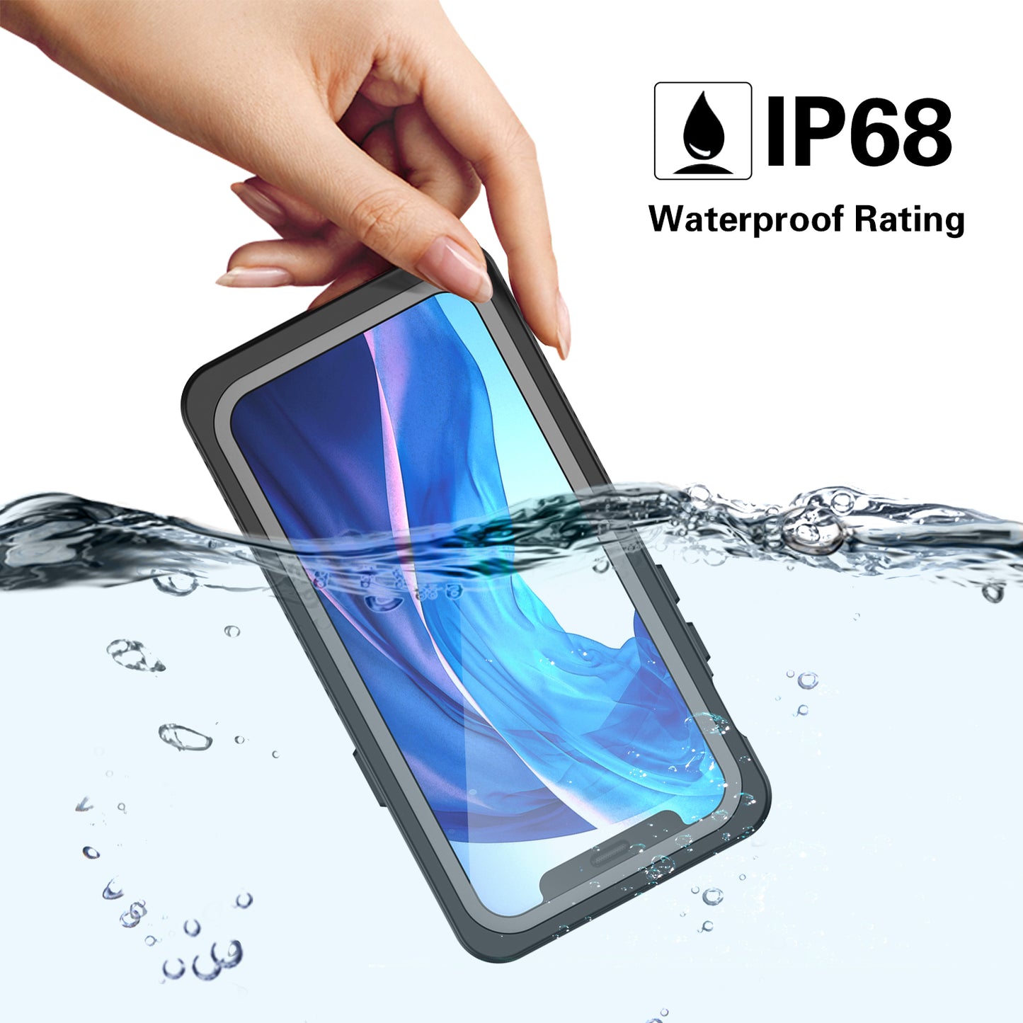 Twill Swimming IP68 Waterproof Apple iPhone 12 Case Bumper Combo