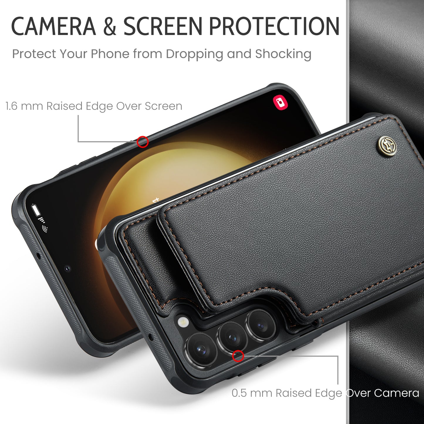 Sturdy Kickstand Samsung Galaxy S23+ Case Multiple Card Slot