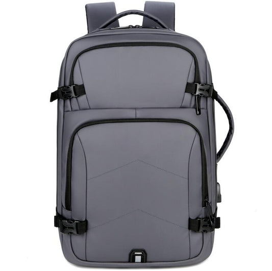 Men's Nylon Backpack Laptop Bag Business Charging USB Power Multifunctional