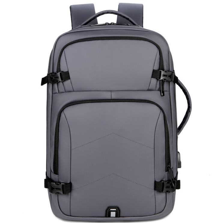 Men's Nylon Backpack Laptop Bag Business Charging USB Power Multifunctional