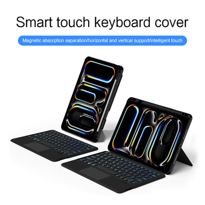 Horizontal Vertical Touchpad Backlit Keyboard iPad Pro 11 (2024) Case