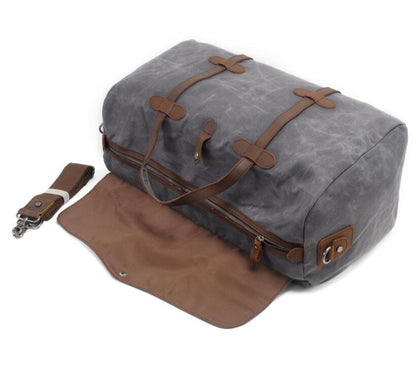 Men's Canvas Duffel Bag Laptop Bag Batik Casual Short Tide Large Capacity Waterproof