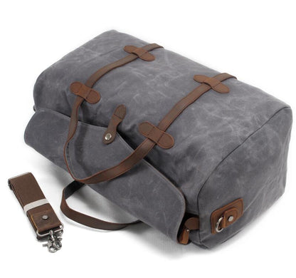 Men's Canvas Duffel Bag Laptop Bag Batik Casual Short Tide Large Capacity Waterproof