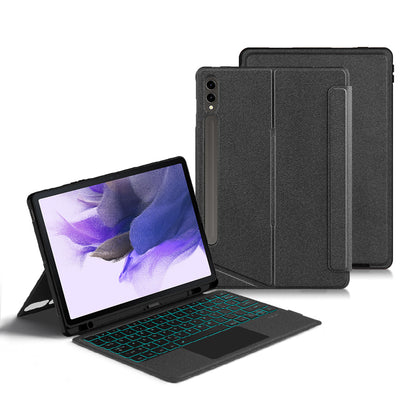 Horizontal Vertical Touchpad Backlit Keyboard Galaxy Tab S7 FE Case