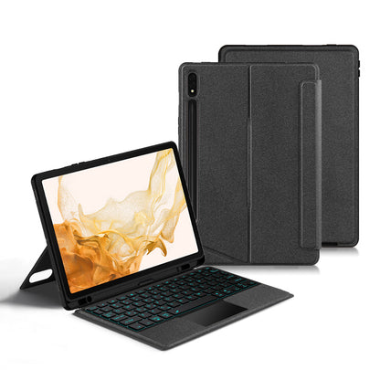 Horizontal Vertical Touchpad Backlit Keyboard Galaxy Tab S8 Case