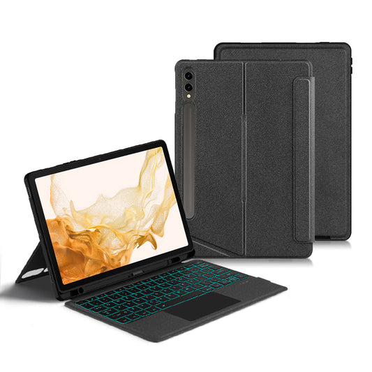 Horizontal Vertical Touchpad Backlit Keyboard Galaxy Tab S8+ Case