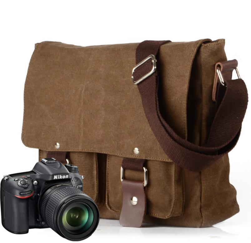 Men's Canvas Camera Bag Single Canon Photography SONY Micro Anti Nikon