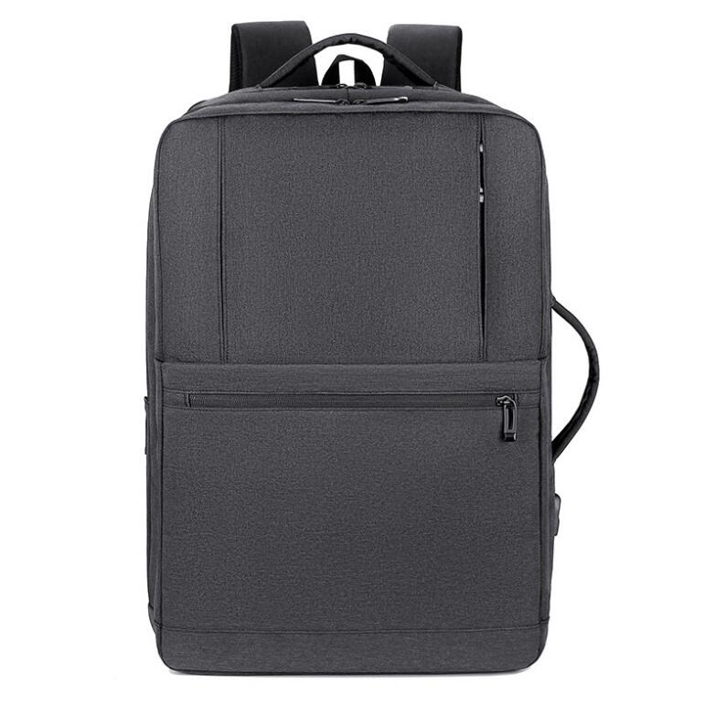 Men's Nylon Backpack Laptop Bag Extendable Travel Business Power USB Charging