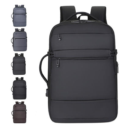 Men's Nylon Backpack Laptop Bag Anti-spill Waterproof Exclusive Shoes Position Commuting