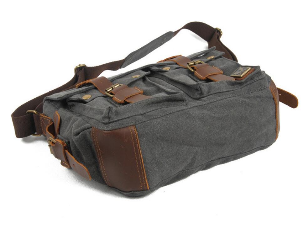 Men's Canvas Camera Bag Casual Photography Waterproof Interior SLR