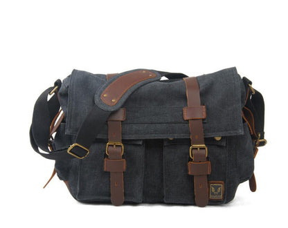 Men's Canvas Camera Bag Casual Photography Waterproof Interior SLR