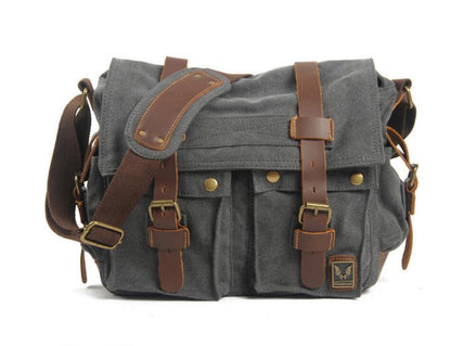 Men's Canvas Camera Bag Casual Photography Waterproof Interior SLR