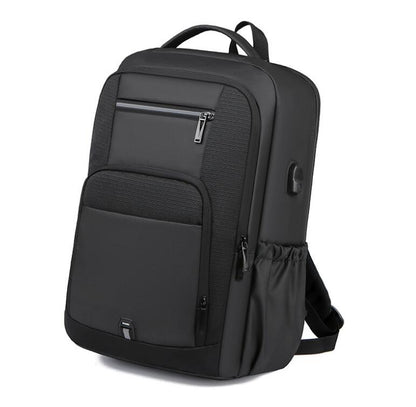 Men's Nylon Backpack Laptop Bag High-end USB Charging Business Large Capacity