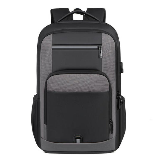 Men's Nylon Backpack Laptop Bag High-end USB Charging Business Large Capacity