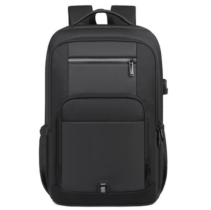 Men's Nylon Backpack Laptop Bag High-end USB Charging Business Large Capacity