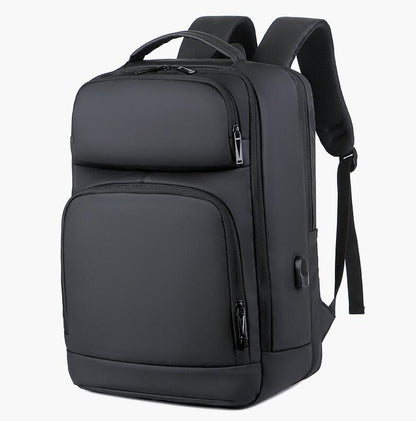 Men's Nylon Backpack Laptop Bag Business Anti Splashing Waterproof Expanded Power