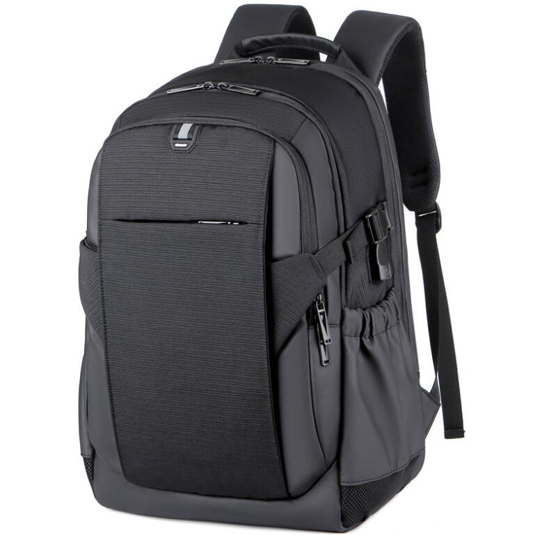 Men's Nylon Backpack Laptop Bag High Reflective Breathable Multifunctional Waterproof Portable