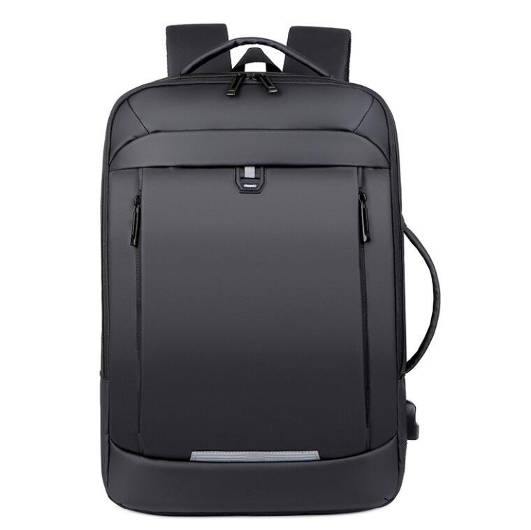 Men's Nylon Backpack Laptop Bag Foreskin Business High-end Power USB Charging School