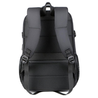 Men's Nylon Backpack Laptop Bag USB Charging Multifunctional Business Power