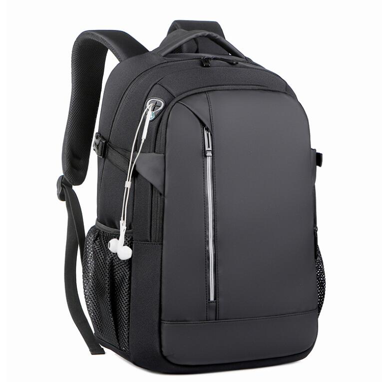 Men's Nylon Backpack Laptop Bag USB Charging Multifunctional Business Power