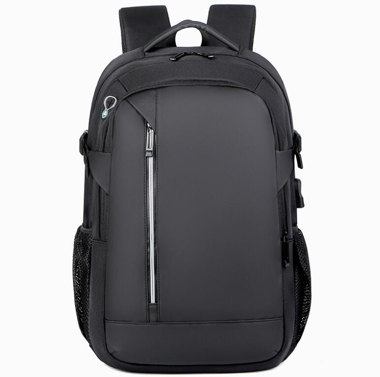 Men's Nylon Backpack Laptop Bag USB Charging Multifunctional Business Power