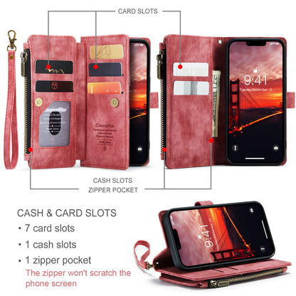 Multi-card Hand Strap Apple iPhone 14 Case Double Fold Stand