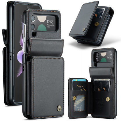 Sturdy Kickstand Samsung Galaxy Z Flip3 Case Multiple Card Slot