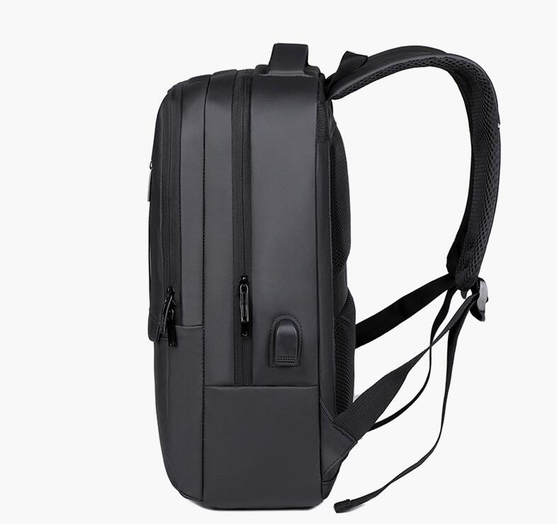 Men's Nylon Backpack Laptop Bag Large Capacity Multifunctional USB Charging Power