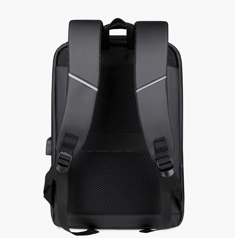 Men's Nylon Backpack Laptop Bag Large Capacity Multifunctional USB Charging Power