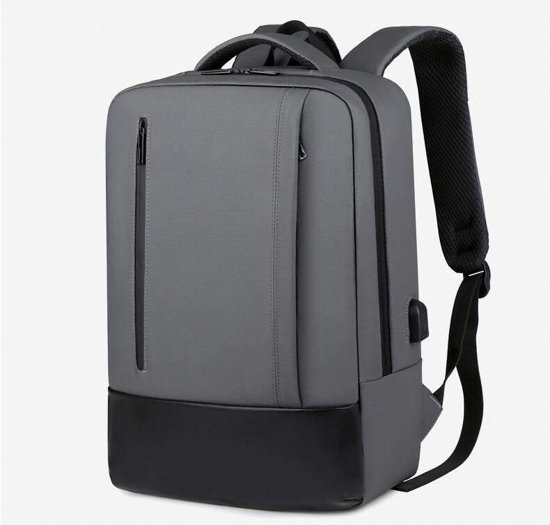 Men's Nylon Backpack Laptop Bag USB Charging Large Capacity Multifunctional Students