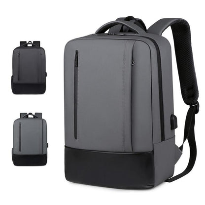 Men's Nylon Backpack Laptop Bag USB Charging Large Capacity Multifunctional Students