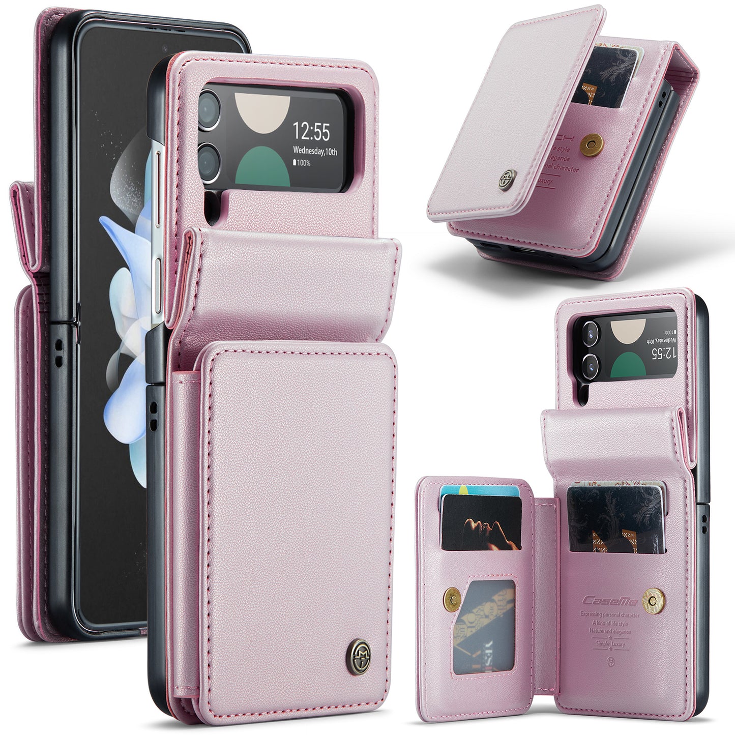 Sturdy Kickstand Samsung Galaxy Z Flip4 Case Multiple Card Slot