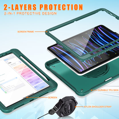 Popeye Handle Grip iPad Pro 11 (2018) Case 360 Rotatable Stand