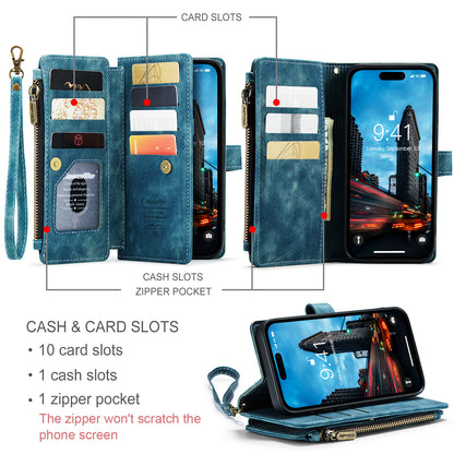 Multi-card Hand Strap Apple iPhone 14 Pro Max Case Double Fold Stand