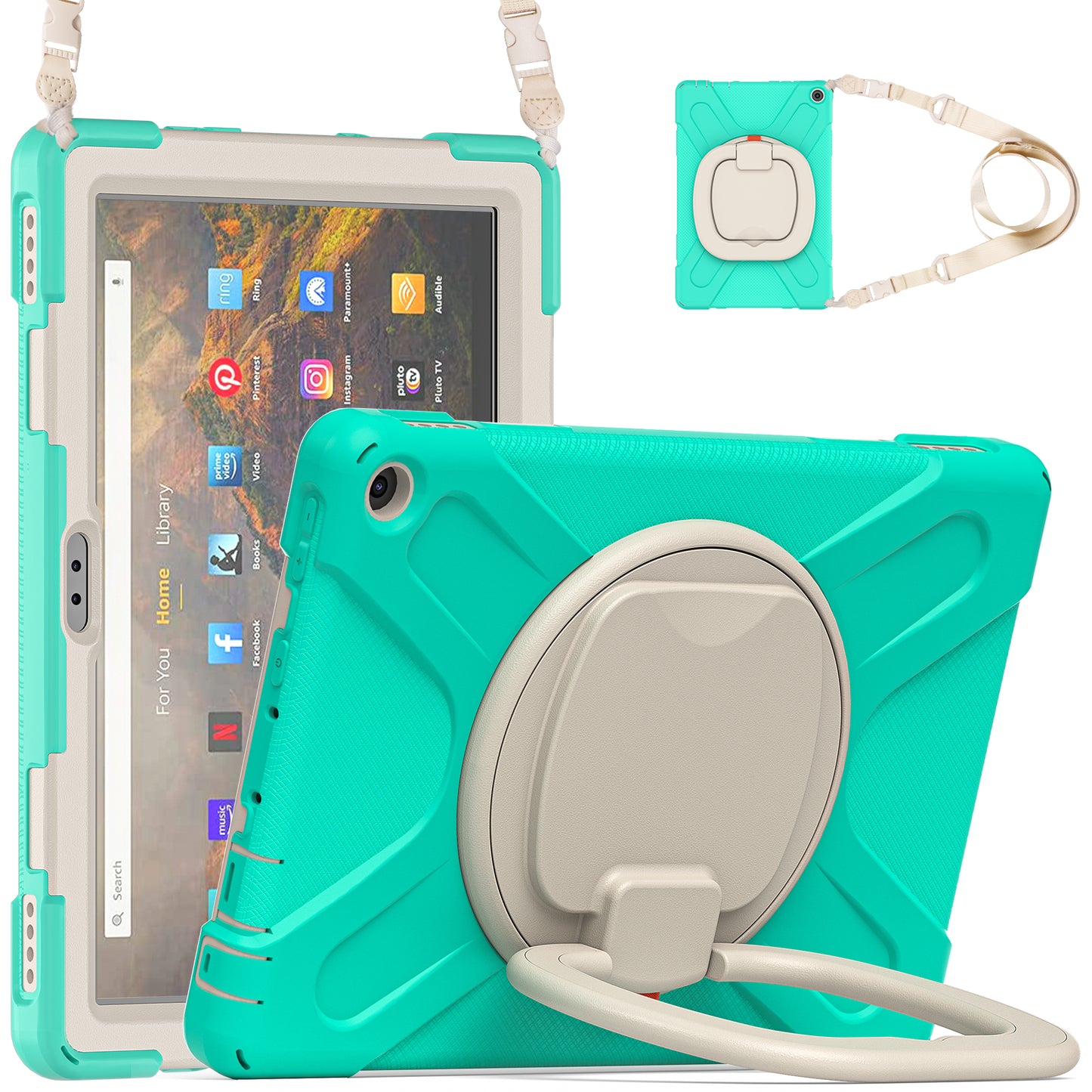 Pirate Box Kindle Fire HD 10 (2021) Case Hook Stand Rotating