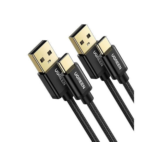 [2 Pack] 3A Fast Charging Cable 18W USB-A to Type-C